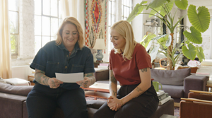 Model posing for Blonde Made Better Product by Goldwell